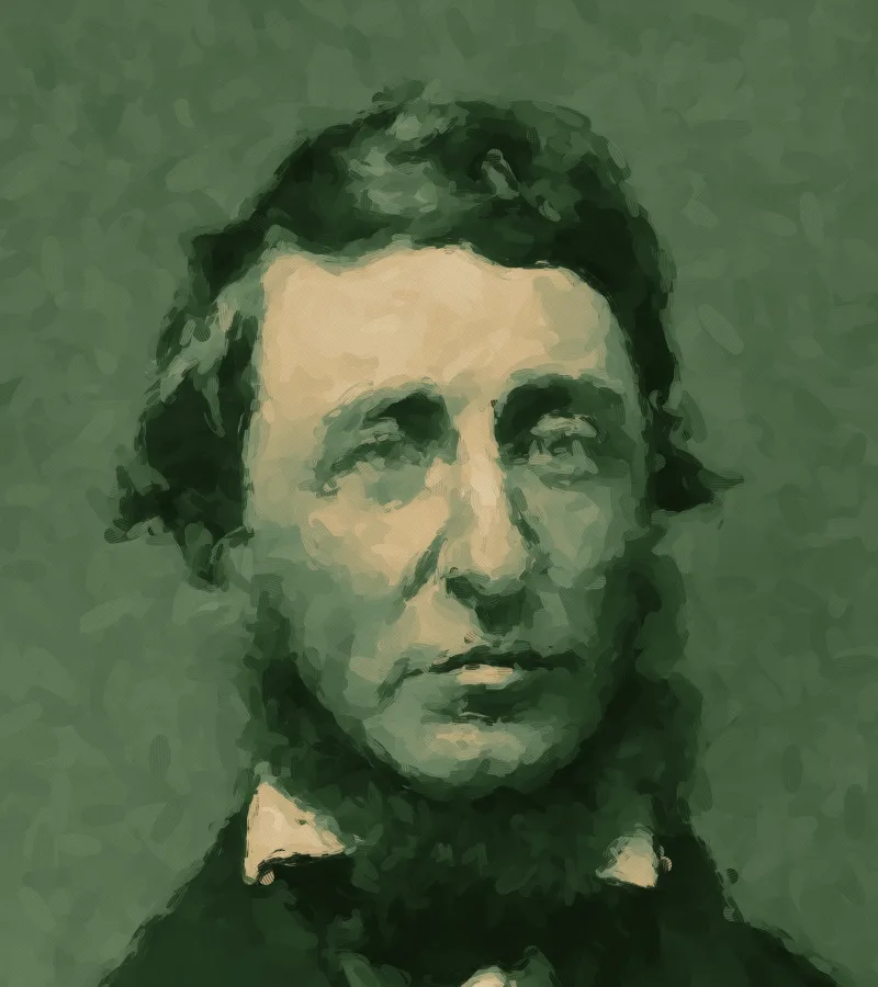 Portrait of Henry David Thoreau